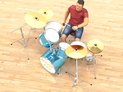 Drummer 2 3D Model