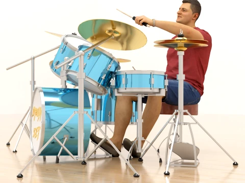 Drummer 2 3D Model
