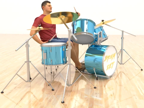 Drummer 2 3D Model
