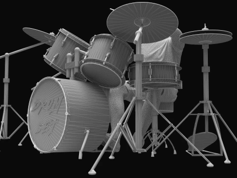 Drummer 2 3D Model