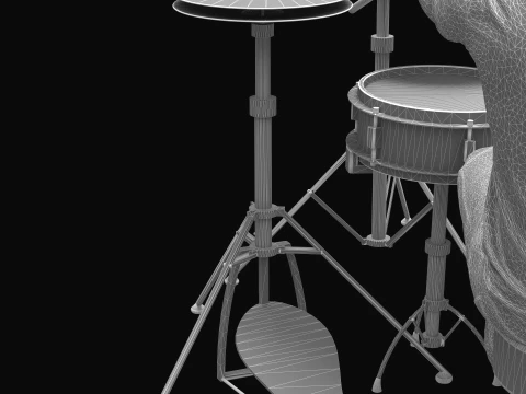 Drummer 2 3D Model