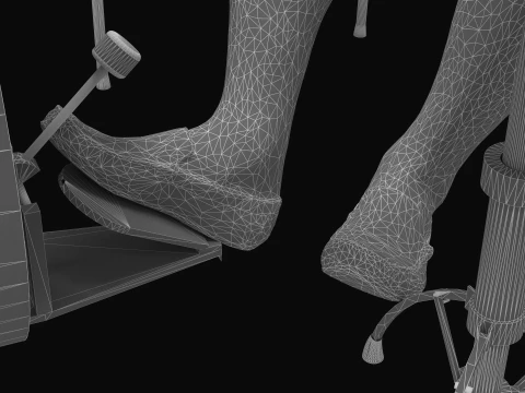 Drummer 2 3D Model