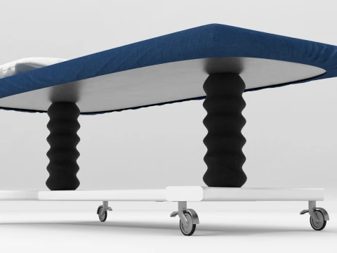 Exam Stretcher 3D Model