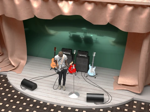 Musician 3D Model