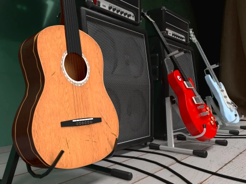 Musician 3D Model