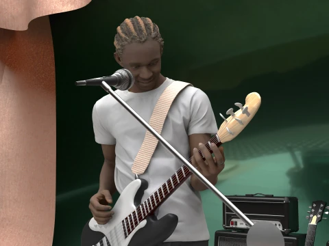 Musician 3D Model
