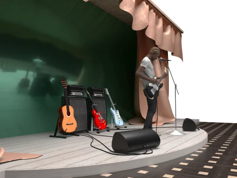 Musician 3D Model