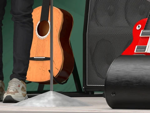 Musician 3D Model