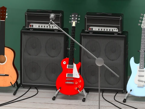 Musician 3D Model