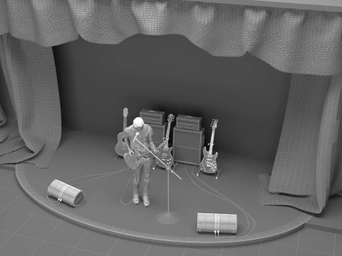 Musician 3D Model