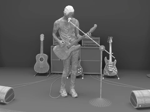 Musician 3D Model