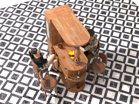 Happy Friendship 3D Model