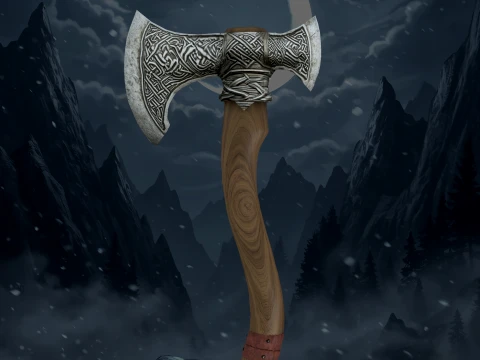 Battle Axes 3D Model