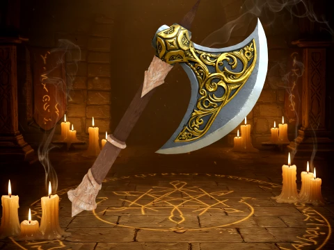 Battle Axes 3D Model