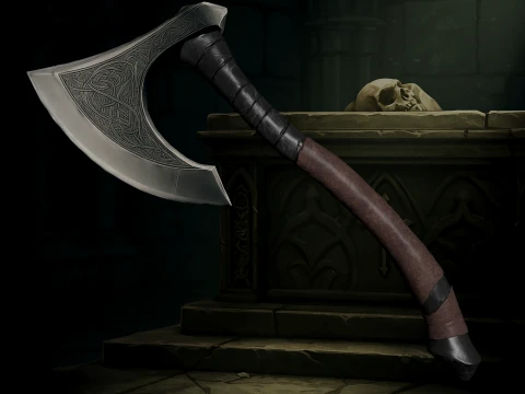 Battle Axes 3D Model