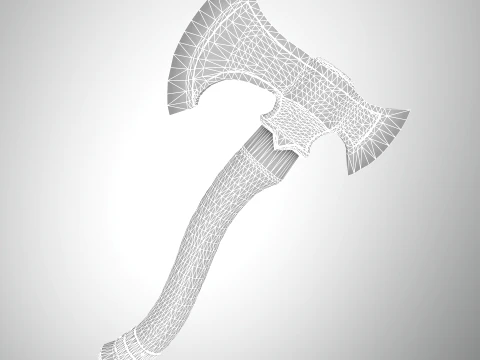 Battle Axes 3D Model