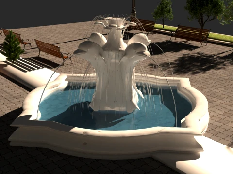 Dolphin Park 3D Model