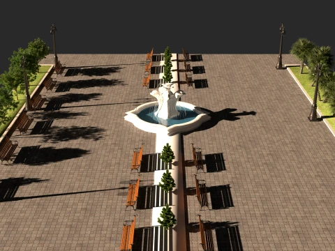 Dolphin Park 3D Model