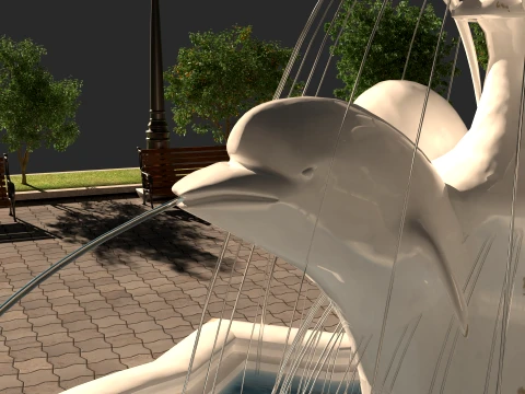 Dolphin Park 3D Model