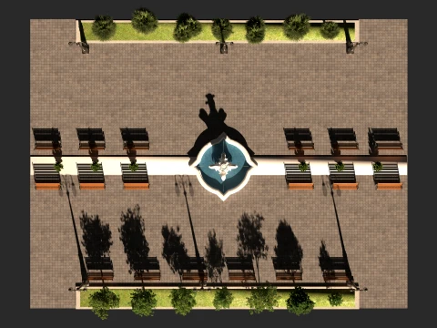 Dolphin Park 3D Model
