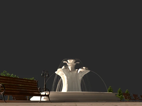 Dolphin Park 3D Model