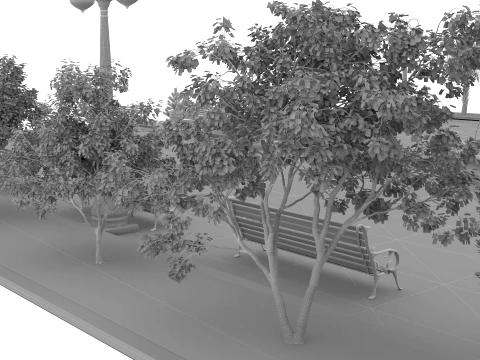Dolphin Park 3D Model