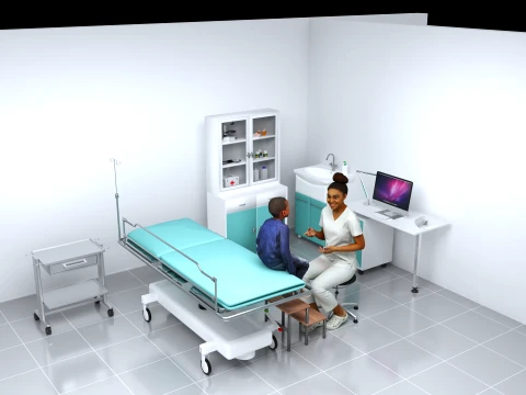 Pediatric Exam 3D Model