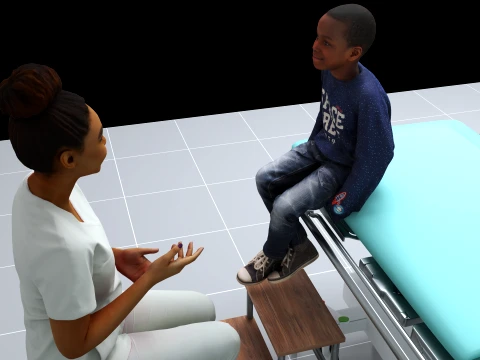 Pediatric Exam 3D Model
