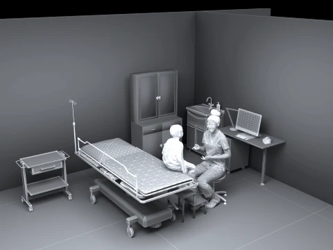 Pediatric Exam 3D Model