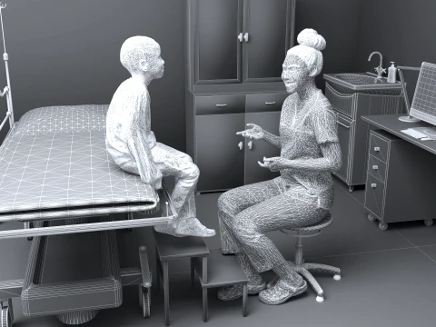 Pediatric Exam 3D Model