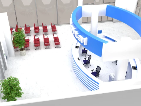 Hospital Lobby 3D Model