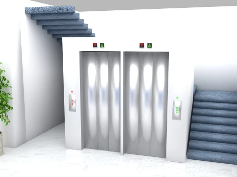 Hospital Lobby 3D Model