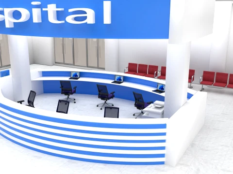 Hospital Lobby 3D Model