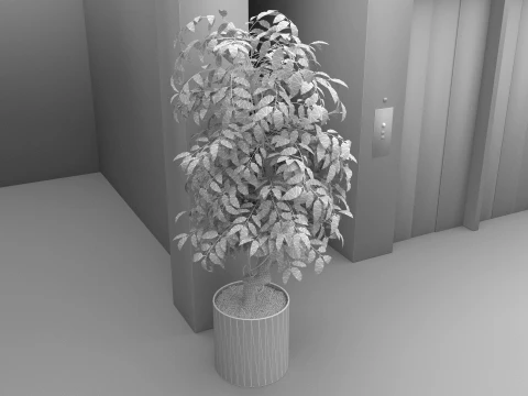 Hospital Lobby 3D Model