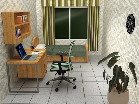 Teenager Room 3D Modell