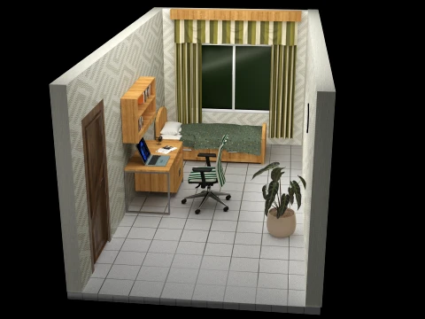 Teenager Room 3D Model