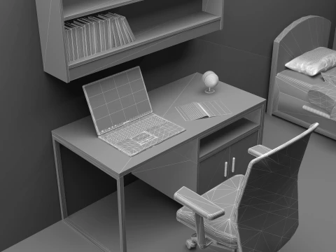 Teenager Room 3D Model