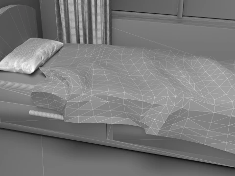 Teenager Room 3D Model