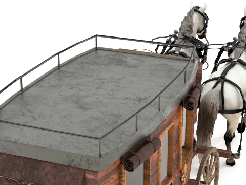 Stage Wagon 3D Model