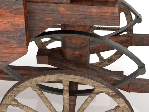 Stage Wagon 3D Model