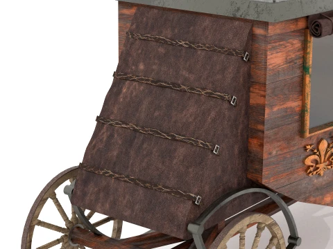 Stage Wagon 3D Model