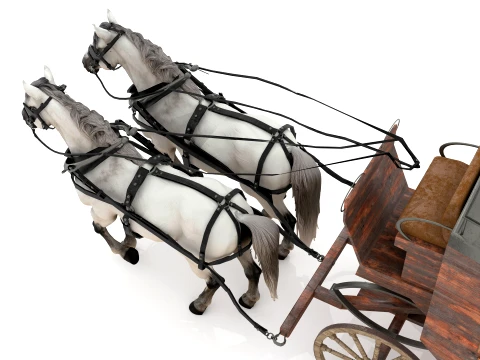 Stage Wagon 3D Model