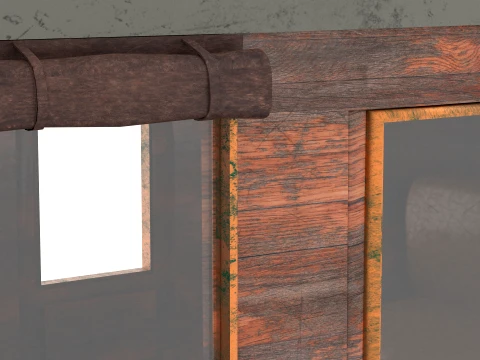 Stage Wagon 3D Model