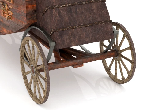 Stage Wagon 3D Model