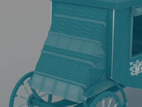 Stage Wagon 3D Model