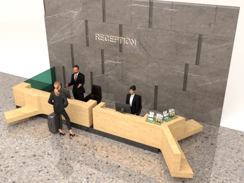 Hotel Reception 3D Model