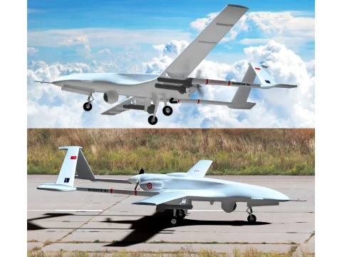 Baykar Bayraktar TB2 3D Model