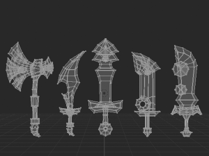 fantasy melee pack 3D Model
