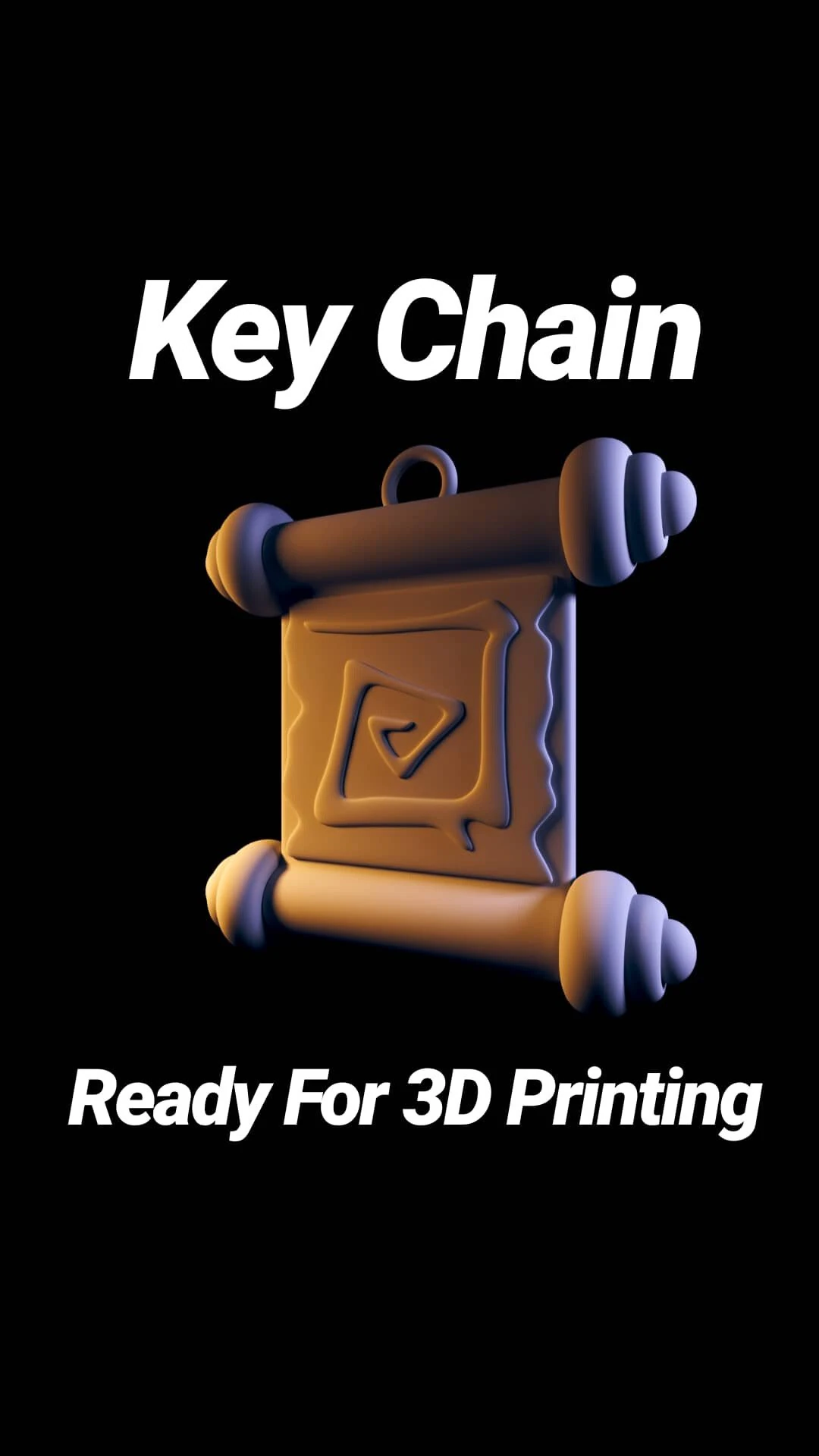dota 2 town scroll portal keychain 3D Print Model .c4d .max .obj .3ds .fbx .stl .blend 