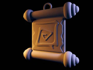 chaveiro do portal de rolagem da cidade dota 2 Modelo de Impressão 3D